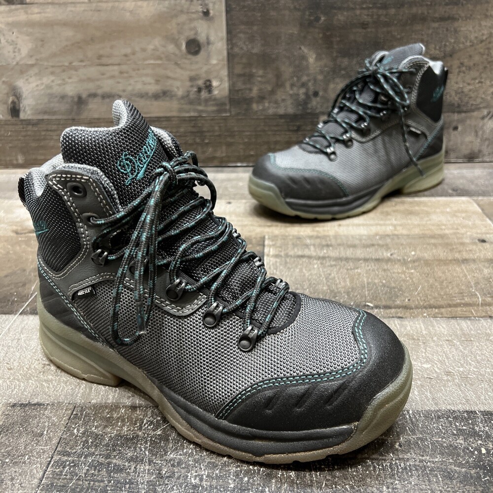 Danner Tektite 4.5” Grey/Blue XCR 15536 Steel Toe Work Boots Gore Tex Size 6.